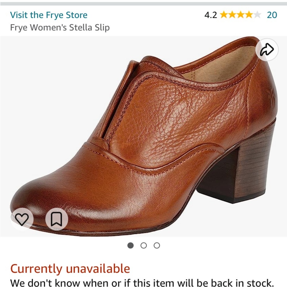 Frye women’s Stella slip on heels